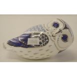 Royal Crown Derby "Platinum Owl"paperweight