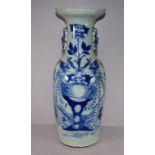 Large antique Chinese Qing period ceramic vase
