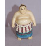 Antique Japanese ivory netsuke -Sumo Wrestler