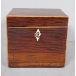 George III casuarina cube caddy