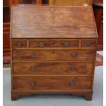 George III mahogany bureau