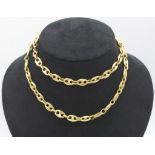 18ct gold mariner link necklace