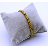 18ct yellow gold rope twist bracelet