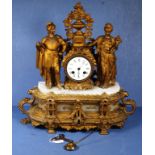 Antique French ormolu clock