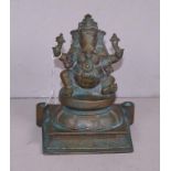 Vintage Indian brass Ganesh figure