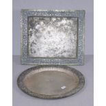 Two various vintage Indonesian silver dishes