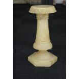 Alabaster pedestal stand