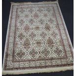 Kashan Persain silk rug