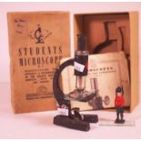 Vintage English students microscope