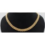 18ct yellow gold princess length necklace