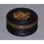 Georgian carved tortoiseshell trinket box