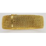 18ct gold mesh bracelet