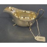 George V sterling silver sauce jug