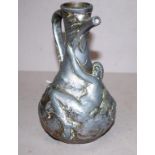 Jean Garnier (France) art nouveau pewter ewer