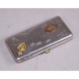 Vintage Russian silver cigarette case
