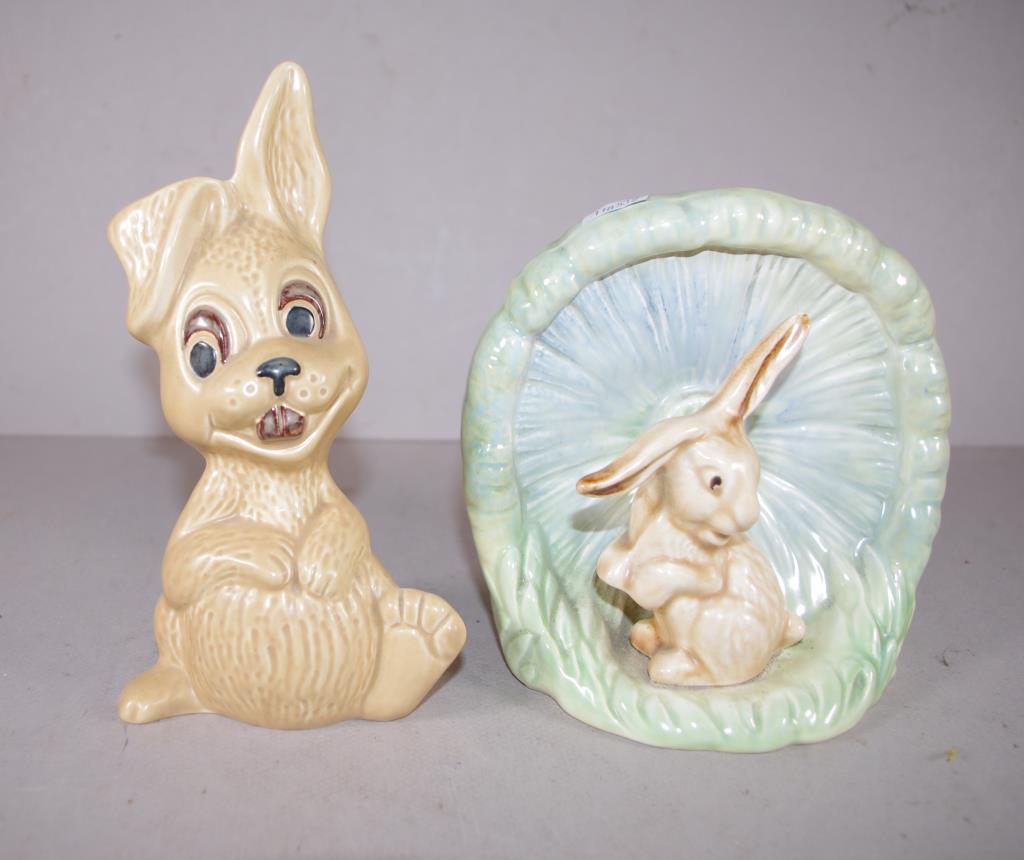 Two various Sylvac rabbit figures