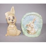 Two various Sylvac rabbit figures