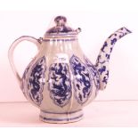 Chinese blue & white ceramic teapot