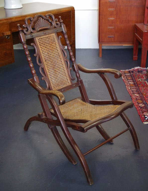 Edwardian folding deck chair