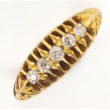 Antique 18ct gold diamond ring