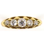 Antique diamond and 18ct gold ring.