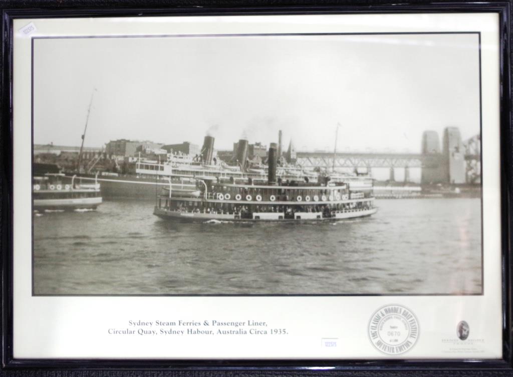 Photographic print, Sydney steam ferries