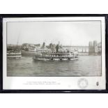 Photographic print, Sydney steam ferries