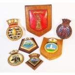 Seven nautical theme plaques