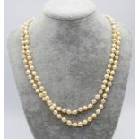 Cultured baroque pearl necklace