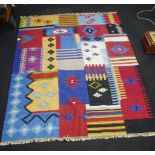 Indian Kaleidoscope wool/cotton rug