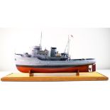 Model of warship HMS Eminent