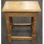 17th century oak joint stool