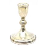 Sterling silver weighted candlestick