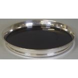 Gorham USA sterling silver ebonised salver