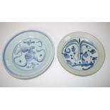 Chinese Ming Dynasty blue & white plate