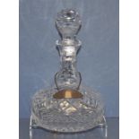 Stuart cut crystal port decanter