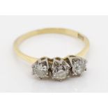 18ct yellow gold and diamond ring