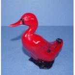 Royal Doulton Flambe duck figurine