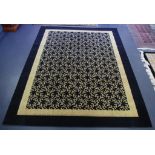 Contemporary black rug