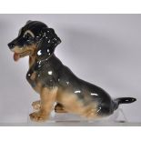 Royal Copenhagen seated dog figure