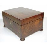 Regency lady's rosewood workbox