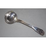 William IV sterling silver sauce ladle
