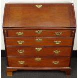 Gerogian Chippendale style mahogany bureau