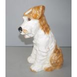Vintage large Sylvac seated dog figure