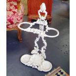 Victorian style cast metal umbrella stand