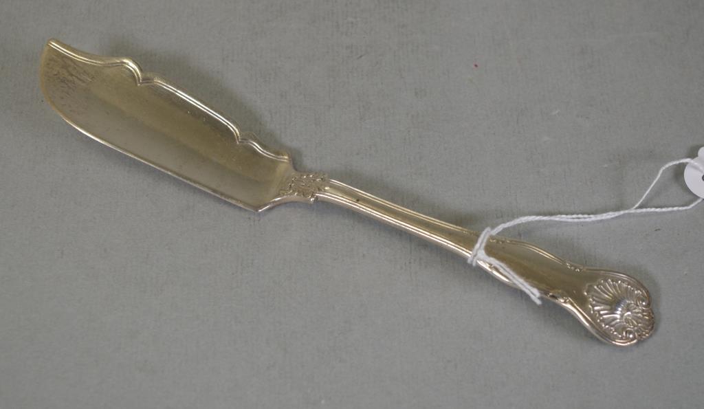 William IV sterling silver butter knife