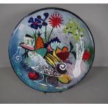 Bernard Hesling (1905-1987) signed enamel plate