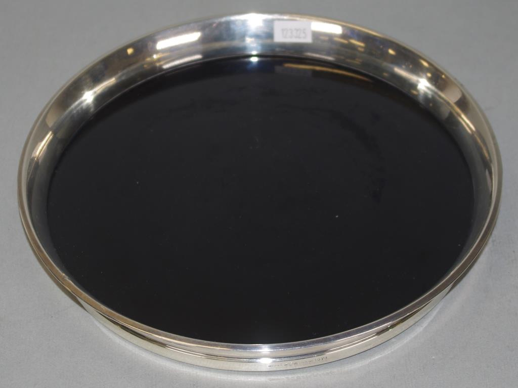 Gorham USA sterling silver ebonised salver - Image 2 of 3