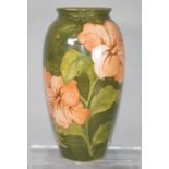 Large Moorcroft Coral Hibiscus vase