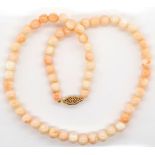 Vintage coral and gold necklace